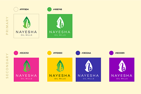 nayesha logo color palette