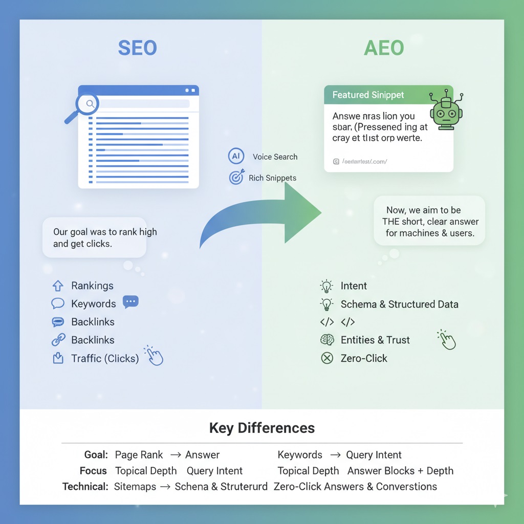how answer engine optimization (aeo) is reshaping seo & digital marketing
