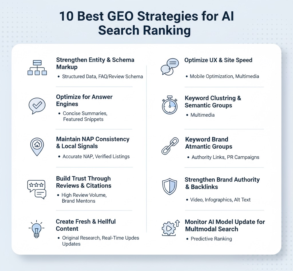 10 best geo strategies to rank on ai search engines